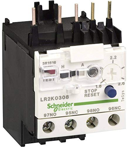 Schneider Electric, TeSys K - differential thermal overload relays - 1.8...2.6 - class 10A, LR2K0308