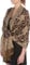 Sakkas Zweischichtiger Jacquard Paisley Viskose Pashmina Schal/Stola - - Schokolade Braun/Gold