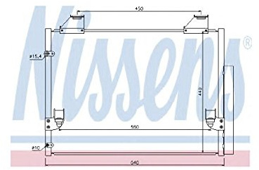 NISSENS Kondensator, Klimaanlage 940083 | Kompatibel mit: TOYOTA HILUX VII Pick-up