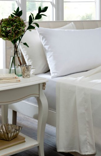 Brighton Hill Egyptian Cotton Single Bed Cream Duvet/Quilt Cover, Cream