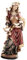 Demi Art - Heiligenfigur HL. Ottilie mit Augen aus Berg-Ahorn Holz geschnitzt und von Hand bemalt, 30 cm