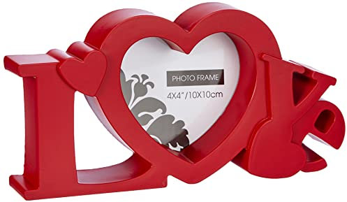 ZEP Z23R Marbella Love Collection Red Resina Photo Frame 10 x 10 cm