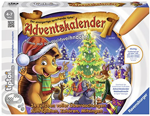 Ravensburger tiptoi 00758 - Adventskalender - Waldweihnacht der Tiere