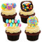 Made4You Easter Egg Mix, Edible Cake Decorations - Stand-up Wafer Cupcake Toppers (Pack of 24)