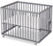 Sämann Laufstall Baby 75x100 cm | TÜV geprüft 2023 | stufenlos höhenverstellbar | Laufgitter Premium | Babybett aus Holz | Krabbelgitter Komplettset grau