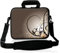 wortek Universal Notebooktasche Sleeve aus Neopren mit Zusatzfach, Tragegriff und Tragegurt für Laptop bis ca. 10,2 Zoll - Ranke Braun