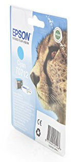 Original Tinte passend für Epson Stylus SX 510 Series Epson BT0712 , T0712 , T07124011 C13T07124010 , C13T07124011 , T071240 - Premium Drucker-Patrone - Cyan - 5,5 ml