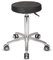 Staboos Rollhocker bis 160 kg - Gel-Polster Sitz rund - Praxishocker mit Rollen - Drehhocker höhenverstellbar (55 cm bis 75 cm) Rundhocker