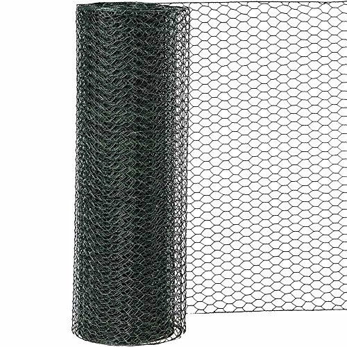Siena Garden Sechseckgeflecht PVC, 25 x 500 mm x 10 m, 1 Stück, grün, 457560