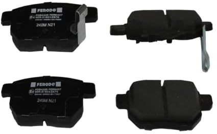 FERODO FDB4335 Bremsbelagsatz Bremsbeläge ohne Zubehör Kompatibel mit TOYOTA AURIS NRE15, ZZE15, ADE15, ZRE15, NDE15