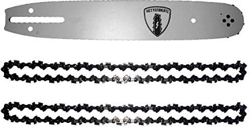 2 x Sägekette + 1x Kettenbertl Führungsschiene für Motorsäge POULAN 2250 35 cm Schwert (Schnittlänge) 3/8 1,3 mm