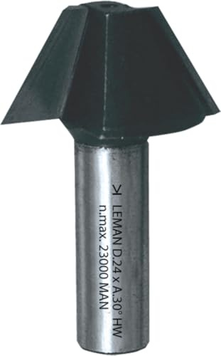 Leman 4666.715.00 Mèche affleureuse à chanfreiner 15° HM ø 24 mm LU 14 mm queue de 6 mm