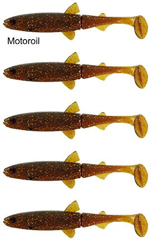Westin HypoTeez Gummifische 13cm für Hecht, Zander, Barsch, Hechtköder, Barschköder, Zanderköder, Angelköder zum Hechtangeln, Zanderangeln, Barschangeln, Farbe:Motoroil