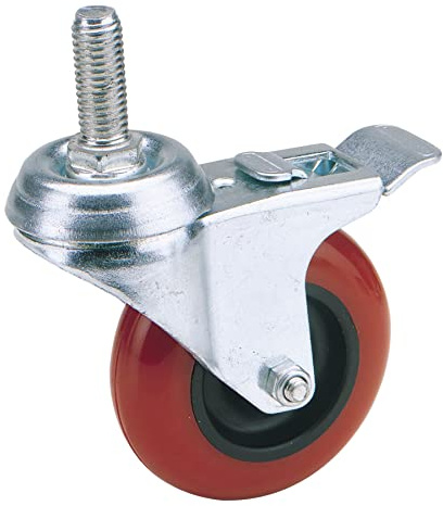 Draper 65516 75mm-Diameter Polyurethane Castor Plate Fixing