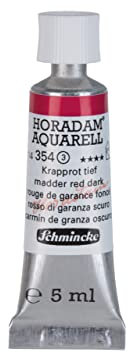 Schmincke – HORADAM® AQUARELL - feinste Künstler-Aquarellfarben, Krapprot tief - 5 ml