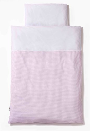 Easybaby 415-51 Bettwäsche 80 x 80 cm, Vichy Rose