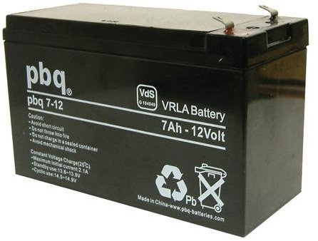 PBQ batterie ploMB-gel 12 v/7 ah