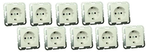 Gira 018803 Steckdose Standard 55 reinweiss - 10 Stück