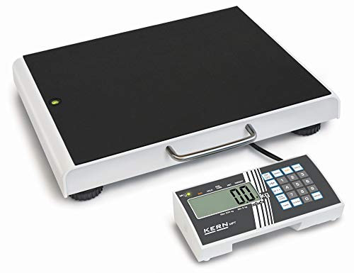 KERN Optics Kompakte Personenwaage mit Adipositas-Bereich, Schwarz/Weiß, 300 kg Wägebereich, 100 g Ablesbarkeit