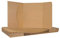 Fotomappe, bis 13 x 19 cm, mit Klappe, 3 mm Füllhöhe, Kraftkarton, Kraftpapier - 10er Pack