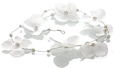 Shmily Premium Hochzeit Perle Haarreif Diadem Tiara Brautschmuck Haarschmuck Silber neu HS0052