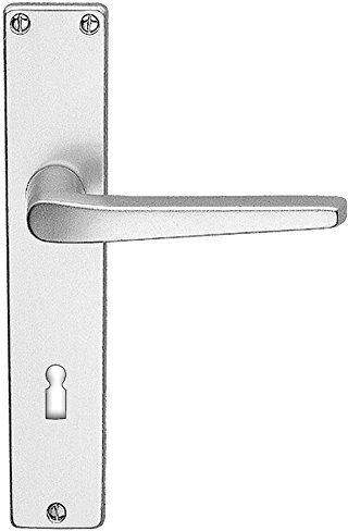 LIENBACHER Drückergarnitur Typ Europa Buntbart 8/55 mm Alu eloxiert, 534274