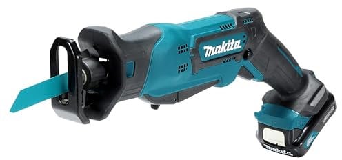 Makita JR103DWAE 12V Max Li-ion CXT Reciprocating Saw Complete with 2 x 2.0 Ah Li-Ion Batteries and Charger Supplied in A Carry Case