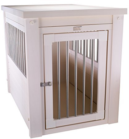 New Age Pet EcoFlex Haustier-Kiste/Ende Tisch, Hund, Antique White