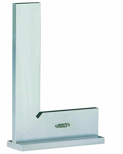 INSIZE 4793-200 90 Grad Flachkantenwinkel mit breitem Boden, DIN875, Grad 0, 200 mm x 130 mm
