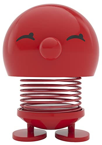 Hoptimist Bimble Wackelfigur & Glücksbringer, Skandinavische Deko Figuren für Wohnzimmer, Schreibtisch, Büro, Bürodeko & Lustige Kleine Geschenke, 7,4 x 8,5 x 9,5 cm, Medium, Rot