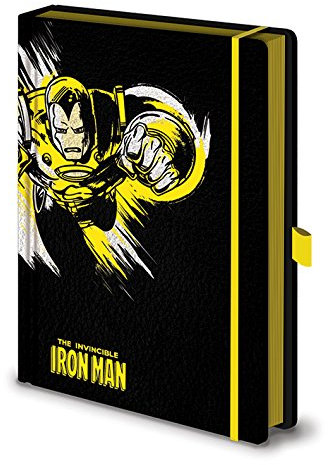 Marvel Notizbuch, Weiß/Gelb/Schwarz, A5