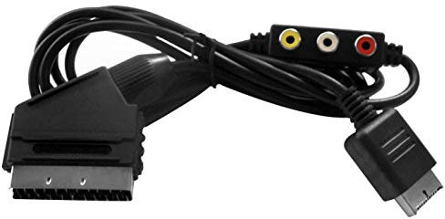 Eaxus® Câble TV péritel Playstation RGB avec sortie audio - pour PSX PS1 PS2 PS3