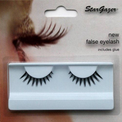 Stargazer Feather Eye Lashes style 72, synthetic lash pair includes glue.