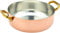 Pentole Agnelli ALCU10628 Cacerola baja en cobre con 2 mangos de latón, cobre liso estañado a mano, 28 cm