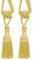 DÉCOPRO 1 Paar hochwertige dekorative Ketten-Raffhalter, 12,7 cm Quastenlänge, 43,2 cm Spread (Umarmung), Farbe: B7