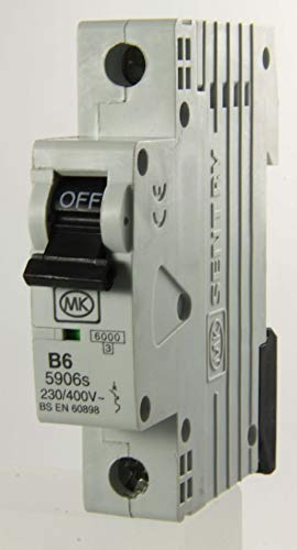 MK Electric Sentry 6A Single Pole Type B MCB