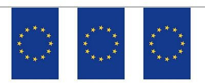 Fahnenkette Europa 6 m Fahne Flagge Flaggenkette