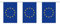 Fahnenkette Europa 6 m Fahne Flagge Flaggenkette