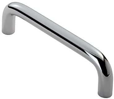 Carlisle Brass FTD460BCP FTD 10MM D Handle 128MM C/C, Polished Chrome