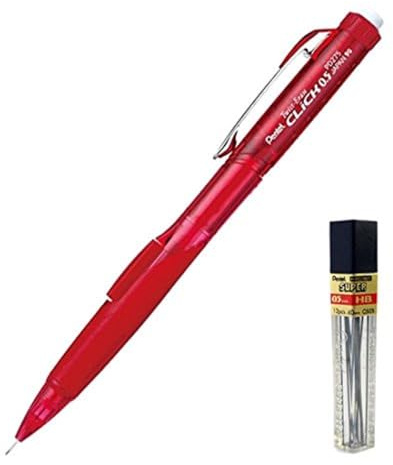Pentel Druckbleistift/Feinminenstift 0,5 Twist-Erase CLICK PD275 Schwarz