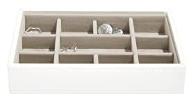 Stackers White Mini Jewellery Box Trinkets Layer