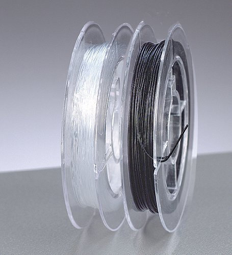 efco Gummifaden 0,25 mm 10 m auf der Spule, Transparent, Durchsichtig