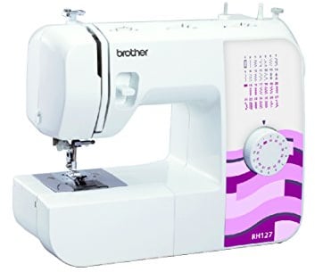BROTHER Machine à coudre mécanique RH-127, 19,4 x 44,4 x 27 cm, Blanc/Rose/Rouge
