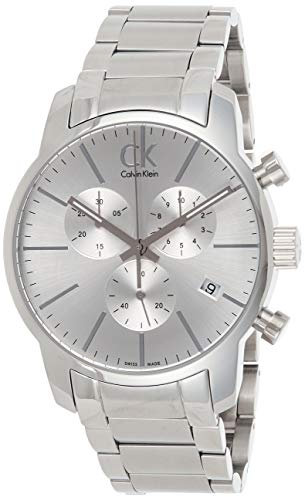 Calvin Klein Herren-Armbanduhr Chronograph Quarz Edelstahl K2G27146