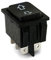 DEVIATORE BIPOLARE A BILANCIERE PER AUTO Cod. 24.5550.00 - Tasto: Nero - Funzione: (ON)-OFF-(ON) - Tipo: DPDT - N. terminali: 6 - Portata: 35A 12VDC - Resistenza di contatto: 50m? max - Rigidità dielettrica: 1 minuto 1500V AC - Temperatura di esercizio: -25°C~+85°C - Tipo terminali: faston 6,3mm - Serigrafia: < >