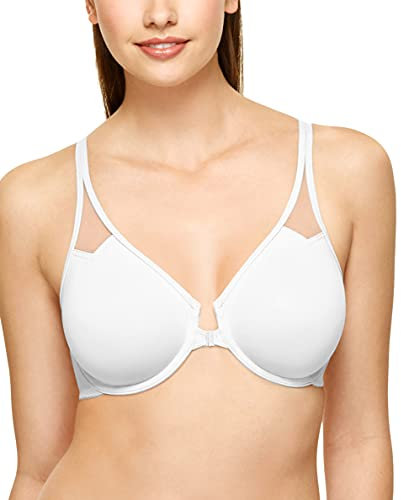 Wacoal Womens Body by Unlined Underwire Racerback Bra, White, 36C