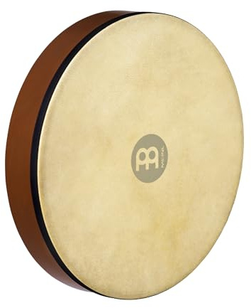 Meinl Percussion Hand Drum, Braun (HD14AB) | mit Griffmulde, Durchmesser 14 Zoll, mit Ziegenfell, Siam Eiche