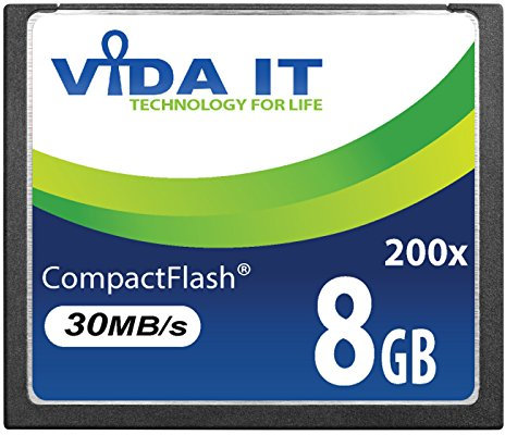 Vida IT NEW 8GB HIGH SPEED 200x 30MB/s CF Compact Flash MEMORY CARD FOR HP Hewlett Packard Photosmart 715 C20 C200 C215 C30 C315 C500 C618 C912 SLR DIGITAL CAMERA UK