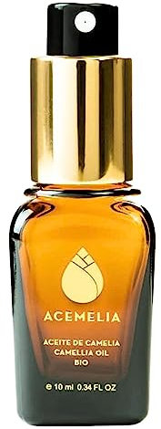 Bio-Kamelienöl 100% naturrein | Feuchtigkeitsspendend und nährend für Gesicht, Haare und Körper | Sofort einziehendes Trockenöl | Kaltgepresst in Galicien (10 ml)