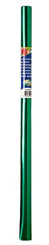 Clairefontaine Maildor 95550C Rolle Aluminiumpapier (beidseitig, 80 x 50cm, 90g, ideal für Handarbeiten, wie Dekorationen) 1 Rolle, grün